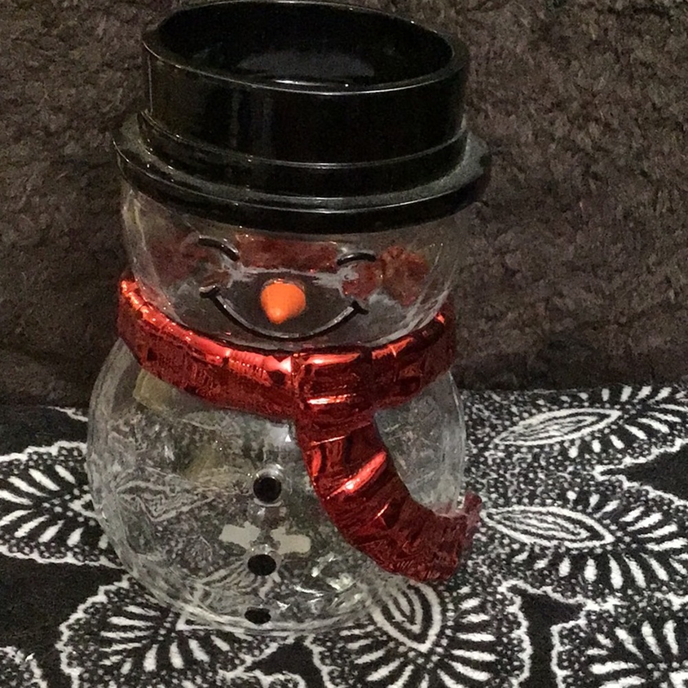 ☃️ Bath and bodyworks snowman single wick candle holder